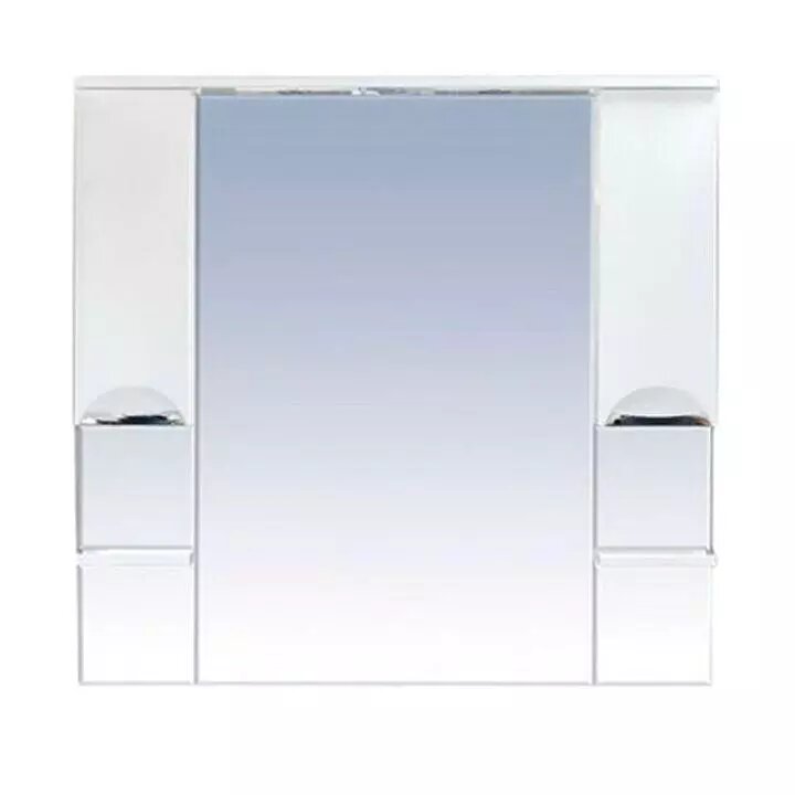 София - 120 Зеркало-шкаф (свет) белая эмаль от компании Интернет-магазин ProComfort - фото 1