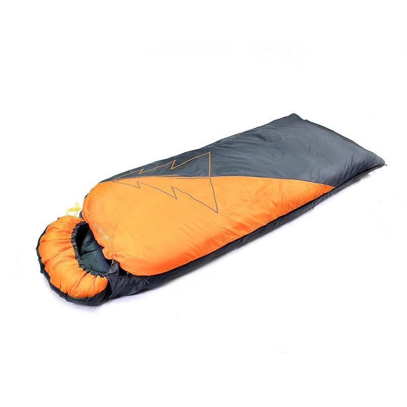 Спальник одеяло левый оранж/сер 200г/м2 холофайбер (10шт) от компании Интернет-магазин ProComfort - фото 1