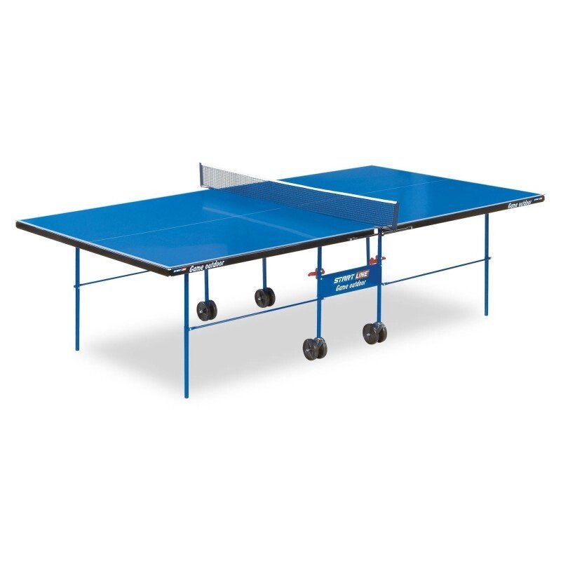 Стол теннисный Start line Game Outdoor всепогодный с сеткой BLUE (6034) от компании Интернет-магазин ProComfort - фото 1