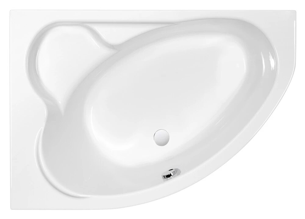 Ванна асимметричная Cersanit KALIOPE 153x100 левая (63441)(без монтажного комплекта) от компании Интернет-магазин ProComfort - фото 1