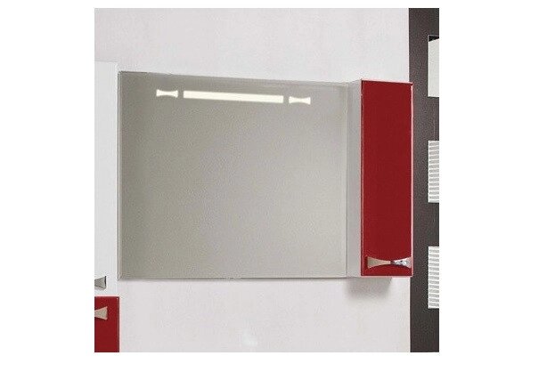 Зеркало Акватон, ДИОР, 100, правое, бело-бордовое от компании Интернет-магазин ProComfort - фото 1