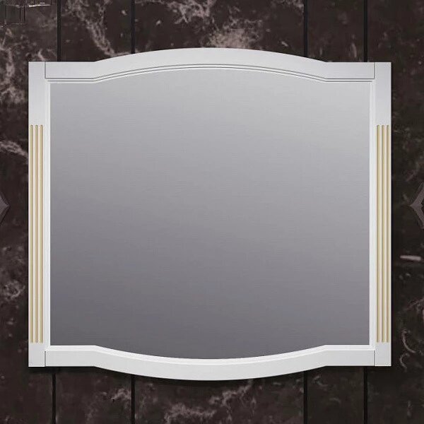 Зеркало OPADIRIS Лаура 100, цвет белый с патиной (Z0000007091) от компании Интернет-магазин ProComfort - фото 1