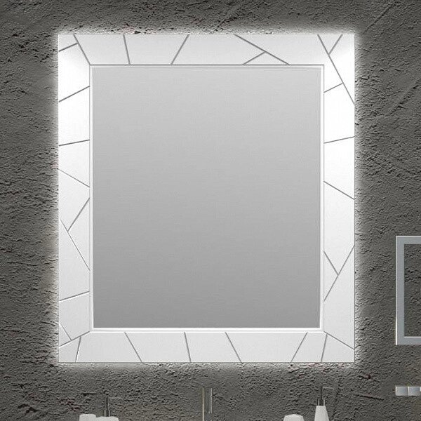 Зеркало OPADIRIS Луиджи 90, цвет белый матовый (00-00000522) от компании Интернет-магазин ProComfort - фото 1