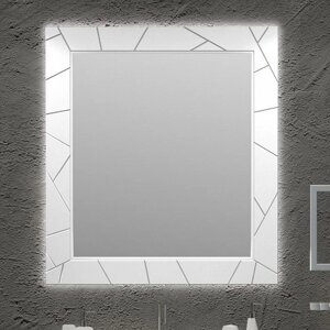 Зеркало OPADIRIS Луиджи 90, цвет белый матовый (00-00000522)