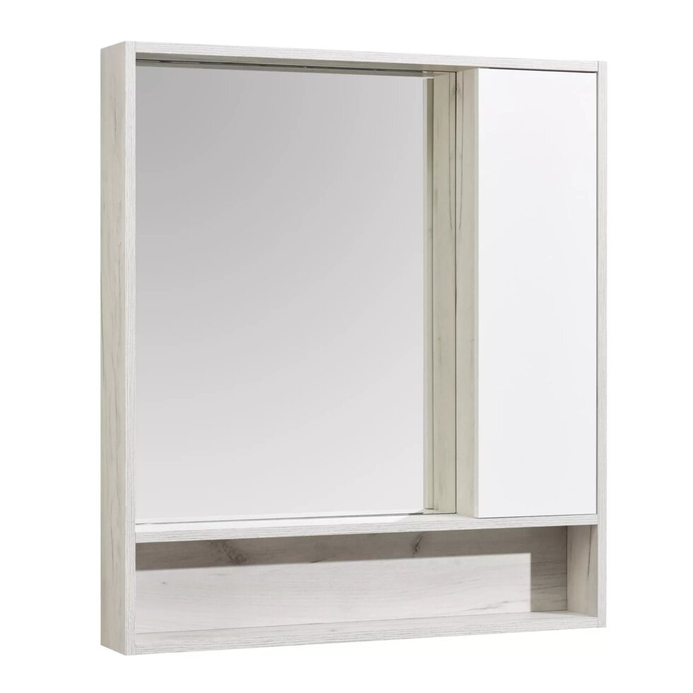 Зеркало-шкаф Акватон Флай 80 1A237702FAX10 белый-дуб крафт от компании Интернет-магазин ProComfort - фото 1