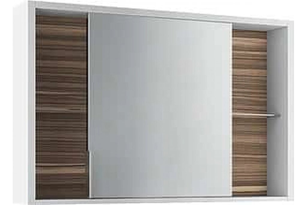 Зеркало-шкаф Edelform Belle 100 белый макассар (2-763-44-S) от компании Интернет-магазин ProComfort - фото 1