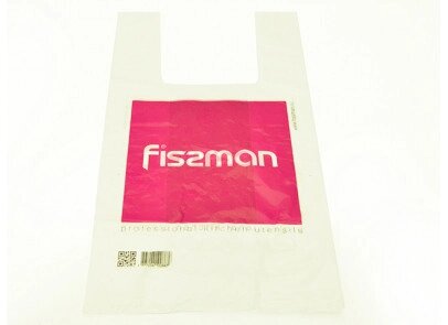 0086 FISSMAN Пакет "Майка" 20+12х40/14 мкм бел. (FISSMAN) от компании Интернет-магазин VPROK_kz - фото 1
