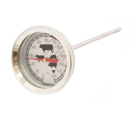 0301 FISSMAN Термометр для мяса, диапазон измерений 0-120°C, длина щупа 13 см от компании Интернет-магазин VPROK_kz - фото 1