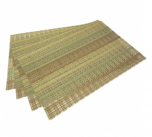 0649 FISSMAN Комплект из 4 сервировочных ковриков на обеденный стол 45x30 см (ПВХ) от компании Интернет-магазин VPROK_kz - фото 1