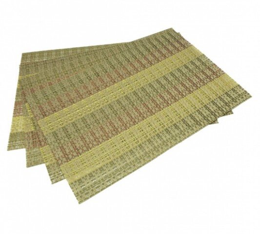 0650 FISSMAN Комплект из 4 сервировочных ковриков на обеденный стол 45x30 см (ПВХ) от компании Интернет-магазин VPROK_kz - фото 1