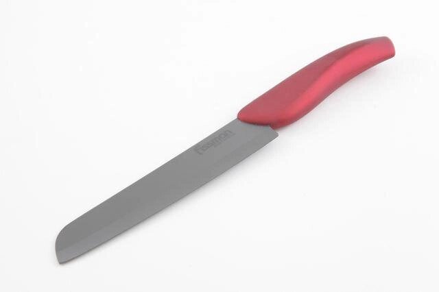2241 FISSMAN Шинковочный нож TORRO zirconium plus 15 см (чёрное керамическое лезвие) от компании Интернет-магазин VPROK_kz - фото 1