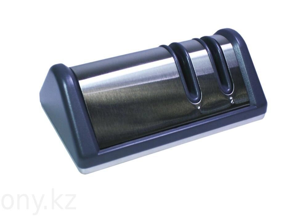 2980 FISSMAN Точило для ножей 10,5x6,5x4 см двухшаговой заточки (камни из карбида и керамики) от компании Интернет-магазин VPROK_kz - фото 1