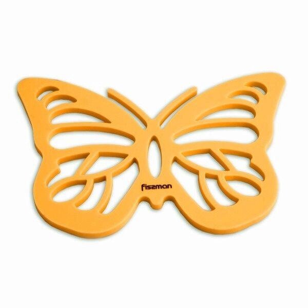 7268 FISSMAN Силиконовая подставка под горячее 21x15 см в форме бабочки на магните от компании Интернет-магазин VPROK_kz - фото 1