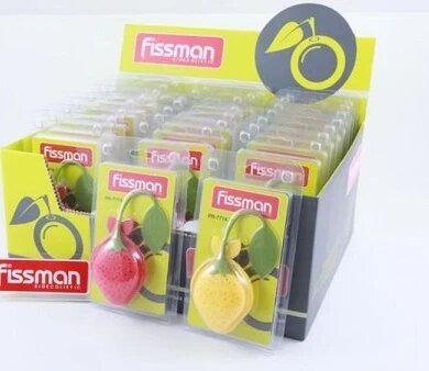 7714 FISSMAN Силиконовый фильтр для заваривания чая в форме лимона или клубники от компании Интернет-магазин VPROK_kz - фото 1