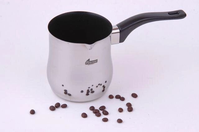 7813 FISSMAN Турка для варки кофе 9x11 см / 650 мл с антипригарным покрытием (нерж. сталь) от компании Интернет-магазин VPROK_kz - фото 1
