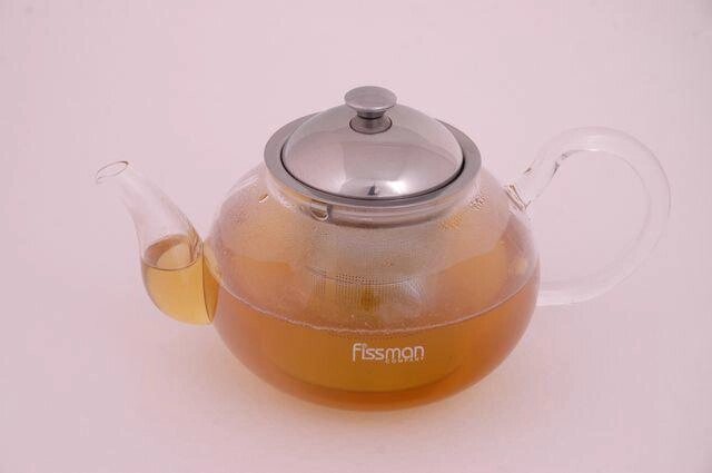 9221 FISSMAN Заварочный чайник со стальным ситечком VIOLA 800 мл (стекло) от компании Интернет-магазин VPROK_kz - фото 1