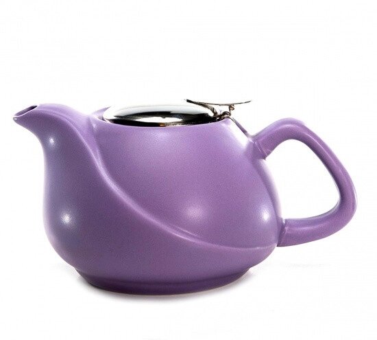 9326 FISSMAN Заварочный чайник 750 мл с ситечком, цвет ЛИЛОВЫЙ (керамика) от компании Интернет-магазин VPROK_kz - фото 1