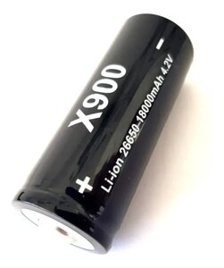 Аккумулятор Li-ion 26650 X900, 4.2V, 16800 mAh