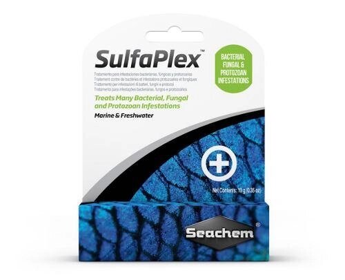 Антибиотик для аквариумных рыб Seachem SulfaPlex -10 гр от компании Интернет-магазин VPROK_kz - фото 1
