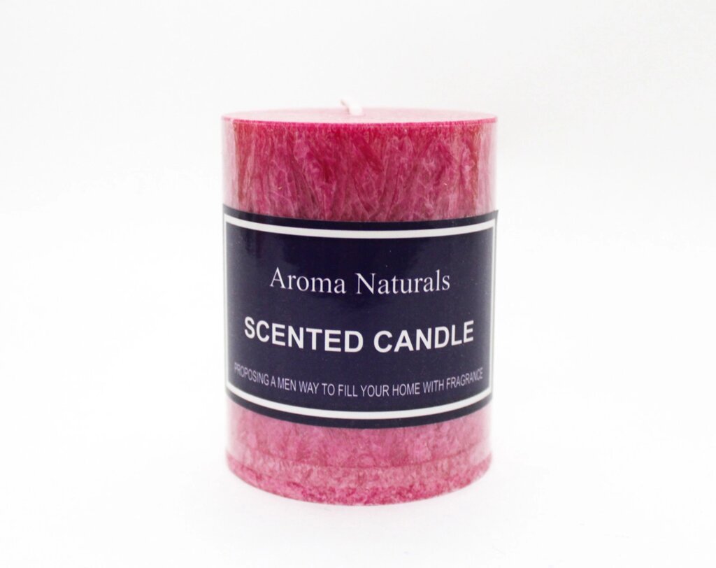 Ароматическая свеча, Aroma Naturals, красная, 8 см от компании Интернет-магазин VPROK_kz - фото 1