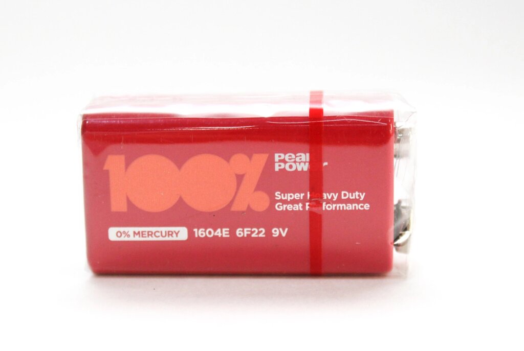 Батарейки типа крона "100%power", 1 шт. от компании Интернет-магазин VPROK_kz - фото 1