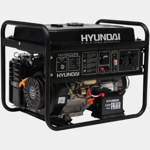 Бензиновый генератор HYUNDAI HHY 5000FE 4кВт от компании Интернет-магазин VPROK_kz - фото 1
