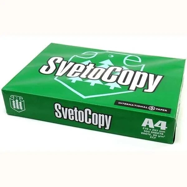 Бумага SvetoCopy, А4, 80 гр/м2, 500 листов в пачке от компании Интернет-магазин VPROK_kz - фото 1