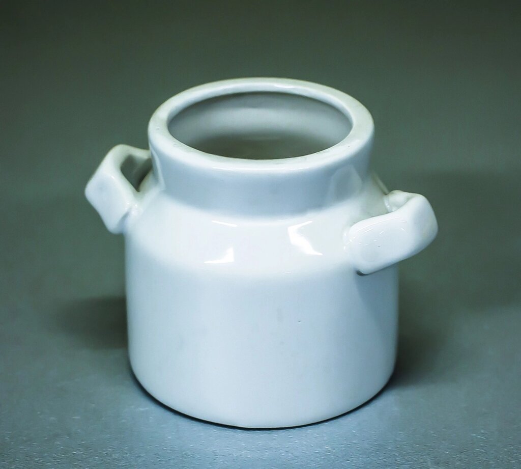 Чаша декоративная "Бидончик" (керамика, белая),6,5см от компании Интернет-магазин VPROK_kz - фото 1