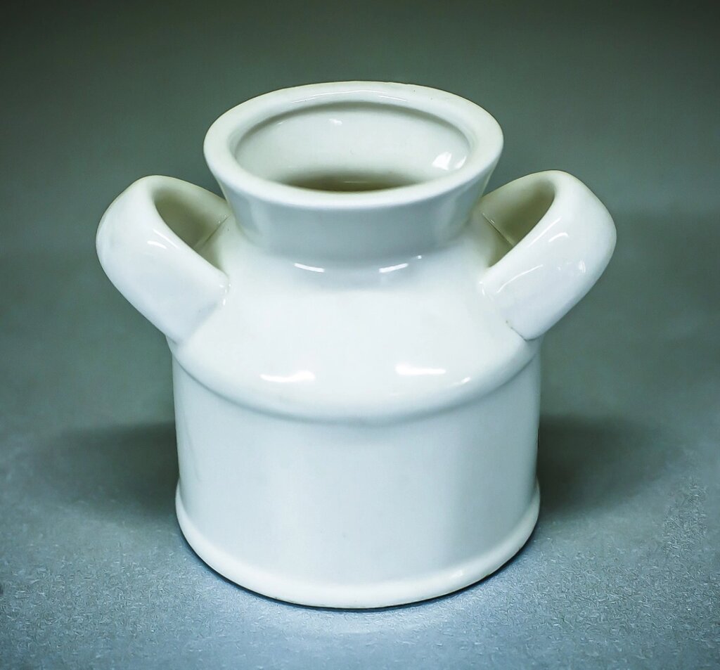 Чаша декоративная "Бидончик" (керамика, белая),8см от компании Интернет-магазин VPROK_kz - фото 1