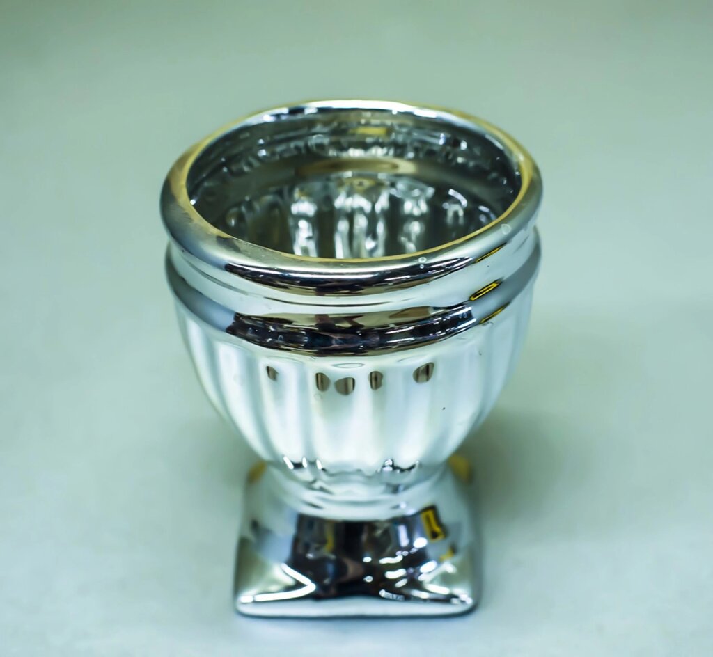 Чаша декоративная (керамика, "серебряная") от компании Интернет-магазин VPROK_kz - фото 1