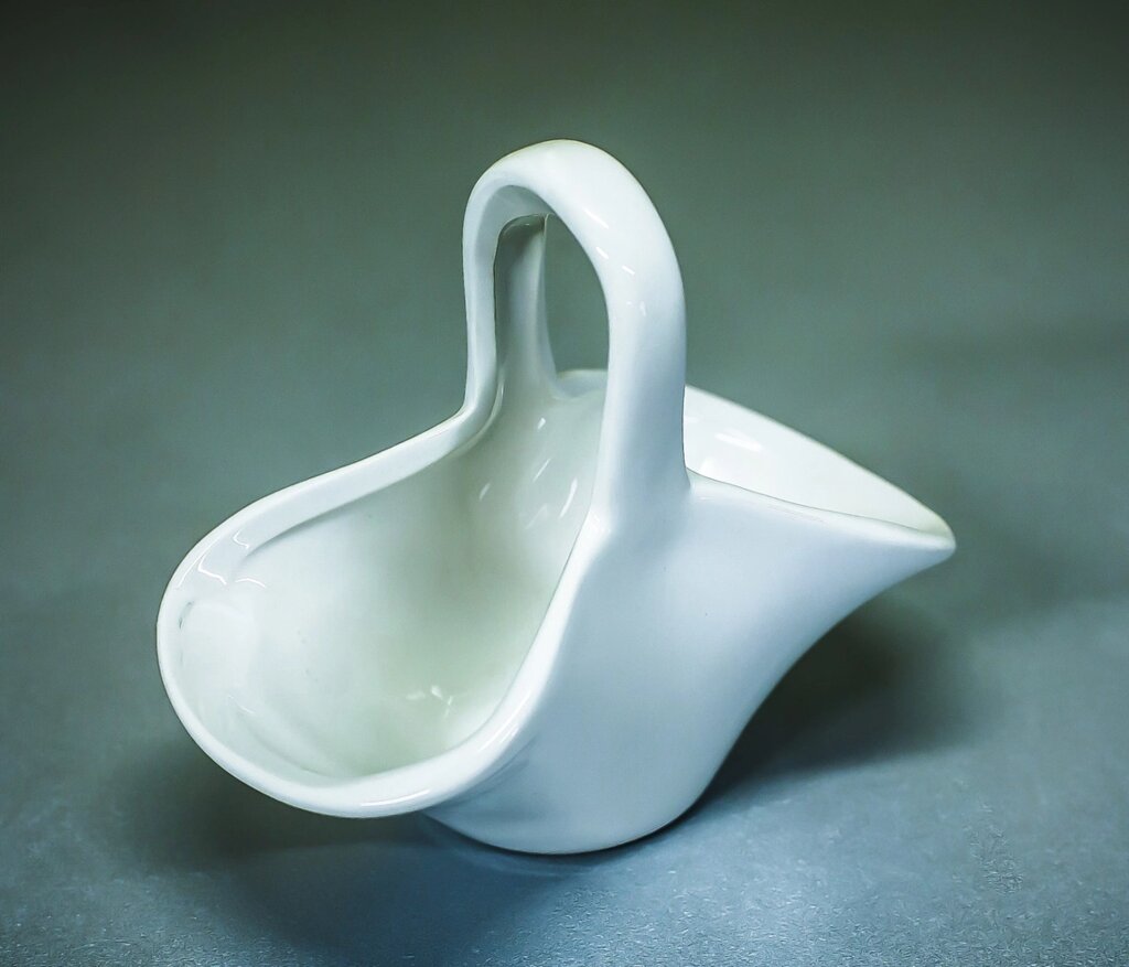 Чаша декоративная "Корзинка" (керамика, белая),10см от компании Интернет-магазин VPROK_kz - фото 1
