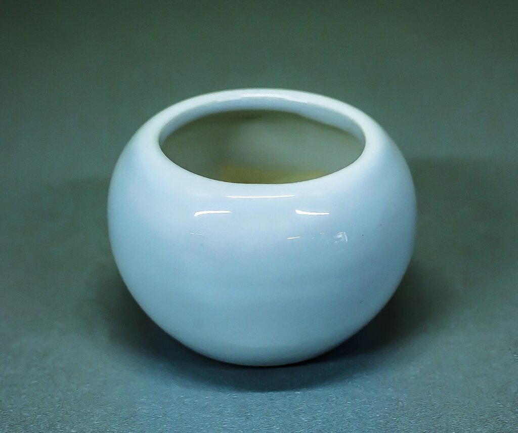 Чаша декоративная "Круглая" (керамика, белая),5см от компании Интернет-магазин VPROK_kz - фото 1