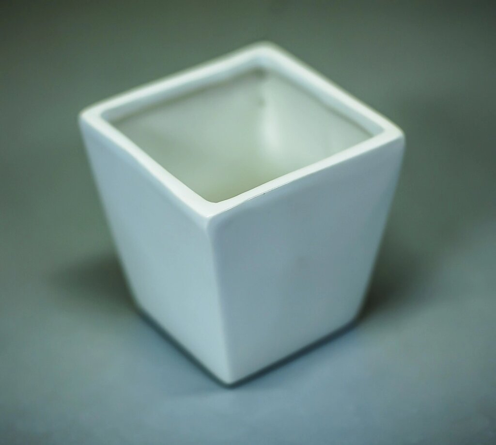 Чаша декоративная "Трапеция" (керамика, белая),7,5см от компании Интернет-магазин VPROK_kz - фото 1