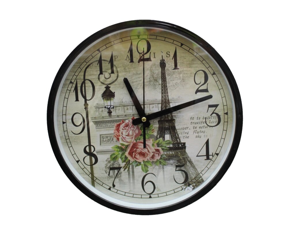 Часы настенные Франция, черные от компании Интернет-магазин VPROK_kz - фото 1
