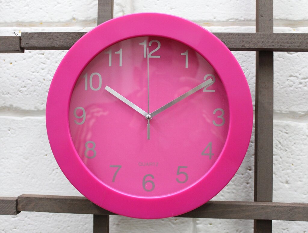 Часы настенные, "Quartz", розовые от компании Интернет-магазин VPROK_kz - фото 1