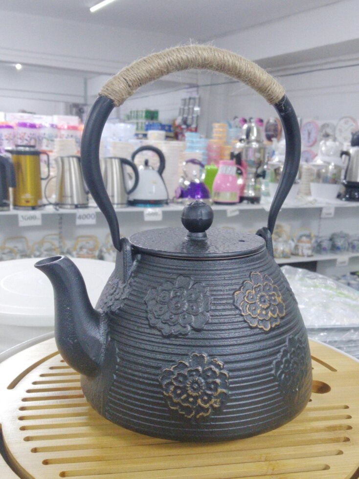 Чайник чугунный "Жасмин", 1л от компании Интернет-магазин VPROK_kz - фото 1