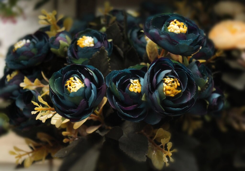 Цветы искусственные, розы, черные от компании Интернет-магазин VPROK_kz - фото 1