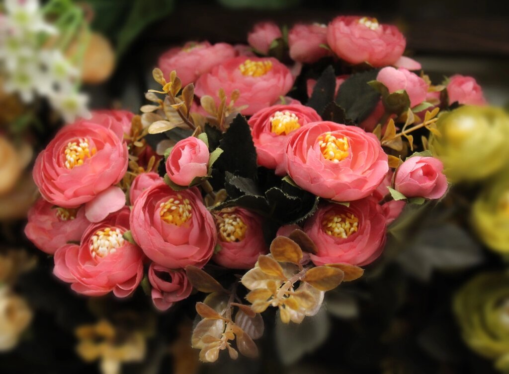 Цветы искусственные, розы, красные от компании Интернет-магазин VPROK_kz - фото 1