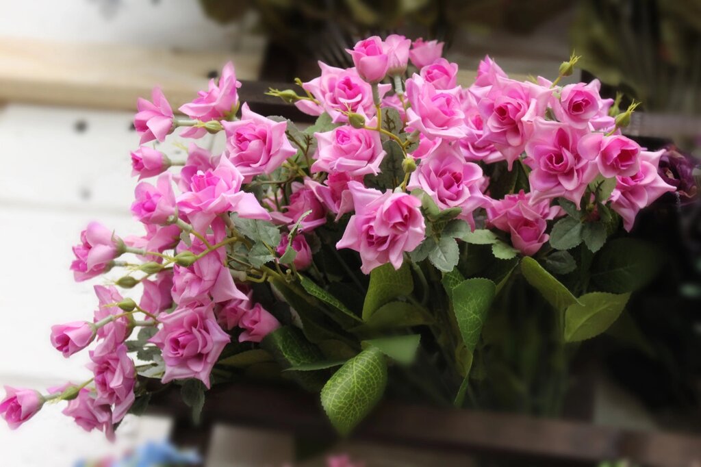 Цветы искусственные, розы от компании Интернет-магазин VPROK_kz - фото 1