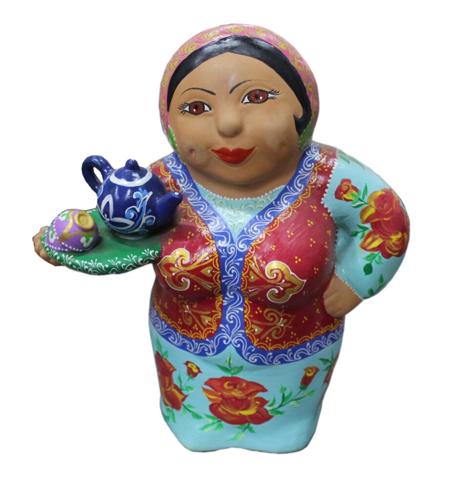 Декоративная фигура "Девушка с чаем" от компании Интернет-магазин VPROK_kz - фото 1