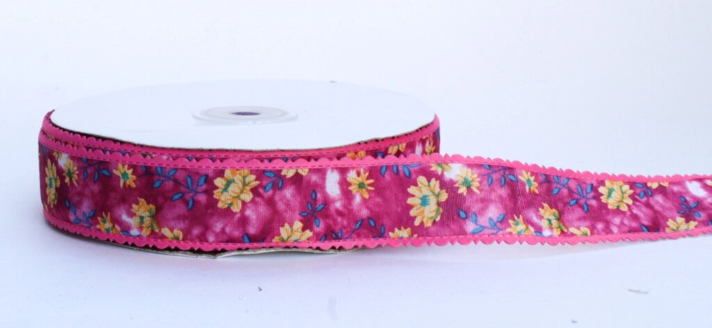 Декоративная лента, цветочки, розовая от компании Интернет-магазин VPROK_kz - фото 1