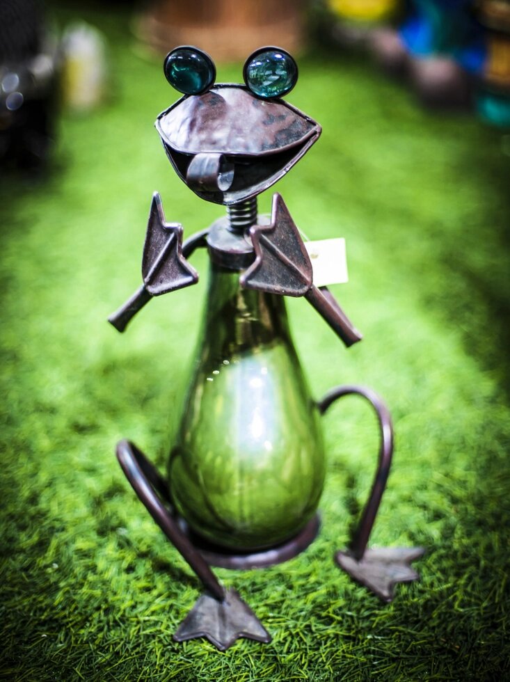 Декоративная садовая фигурка "Лягушка" (металл),37см от компании Интернет-магазин VPROK_kz - фото 1