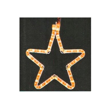 Декоративная светящаяся акриловая фигура "Звезда оранжевая" от компании Интернет-магазин VPROK_kz - фото 1