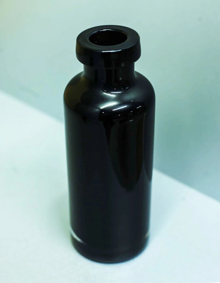Декоративная ваза "Бутылка" (черное стекло) от компании Интернет-магазин VPROK_kz - фото 1