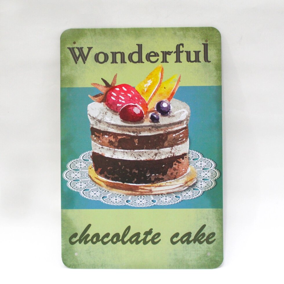 Декоративная жестяная табличка, "Wonderful", 30*20 см от компании Интернет-магазин VPROK_kz - фото 1