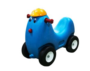 Детская машинка-каталка (толокар) Собачка голубая"