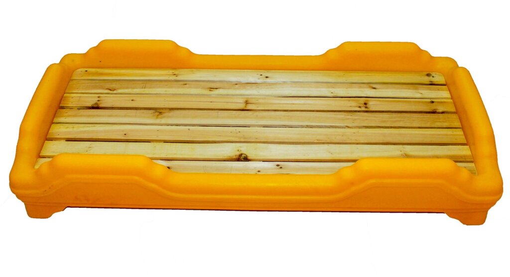 Детская мобильная кроватка, желтая от компании Интернет-магазин VPROK_kz - фото 1