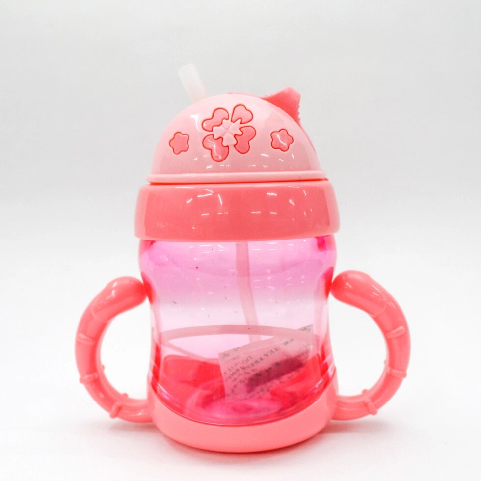 Детская питьевая бутылочка, розовая от компании Интернет-магазин VPROK_kz - фото 1
