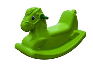 Детские качели-качалка в виде лошадки (зеленые)