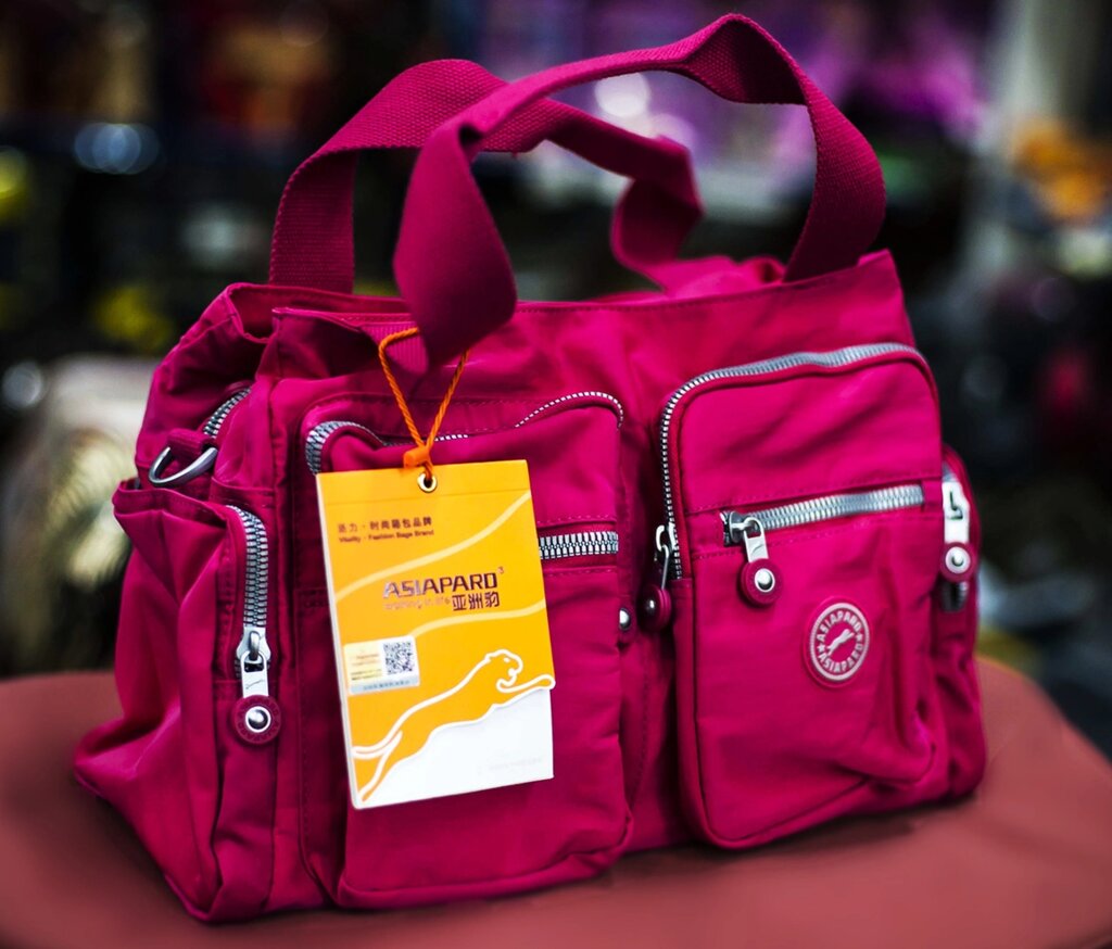 Дорожная сумка "Asiapard", 37х16х20см (розовая) от компании Интернет-магазин VPROK_kz - фото 1